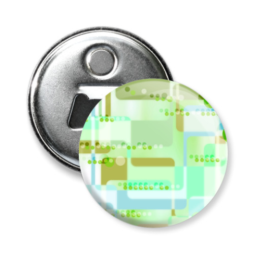 Магнит-открывашка с принтом  ГРАФИКА