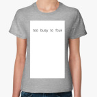 Женская футболка