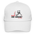 Кепка / бейсболка, белая (печать) Elite Ice hockey player