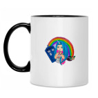 Кружка двухцветная