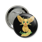 Значок 58 мм Милая лиса рисунок