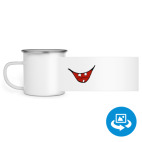 Кружка металлическая белая (круговая запечатка)