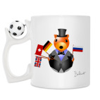Кружка с футбольным мячиком