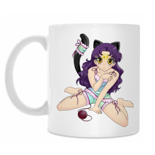 Кружка с принтом Неко