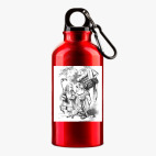 Металлическая бутылка 400 мл UV-DTF