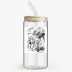 Банка с бамбуковой крышкой