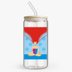 Банка с бамбуковой крышкой