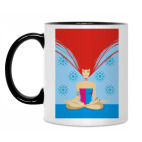 Кружка двухцветная