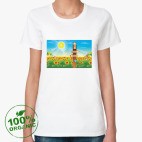 Женская футболка органик