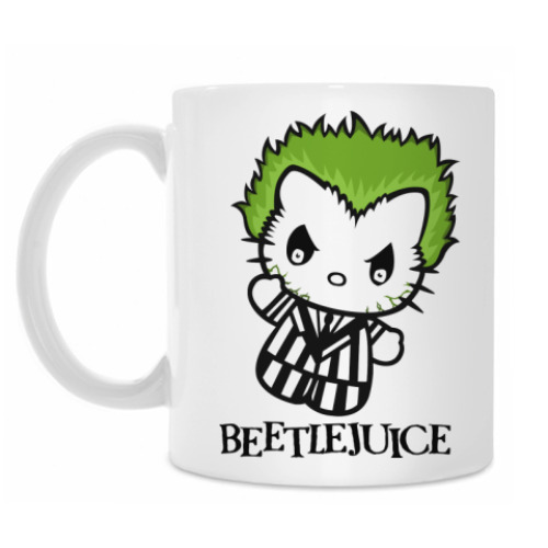 Кружка с принтом Beetlejuie