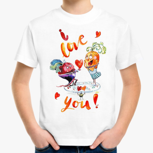 Детская футболка Любовь -морковь