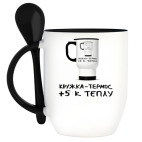 Кружка с ложкой