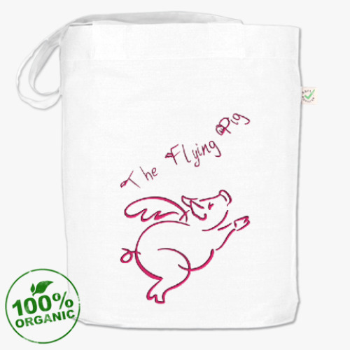 Сумка шоппер с принтом The Flying Pig