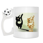 Кружка с футбольным мячиком