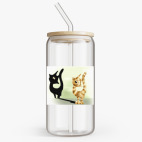 Банка с бамбуковой крышкой