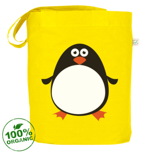 Сумка шоппер с принтом пингвин