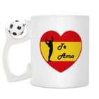 Кружка с футбольным мячиком