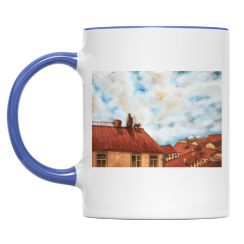 Кружка с принтом Город