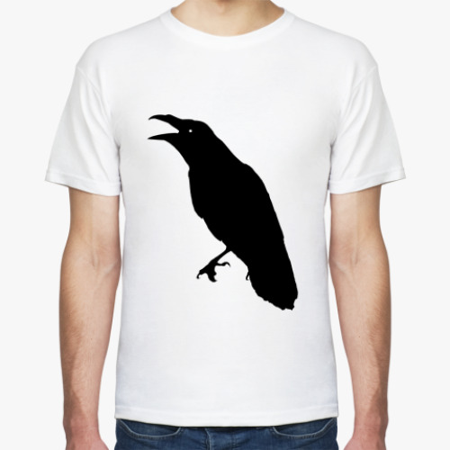 Футболка с принтом Ворон