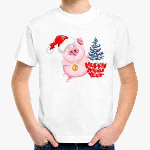 Детская футболка 2019 год Свиньи