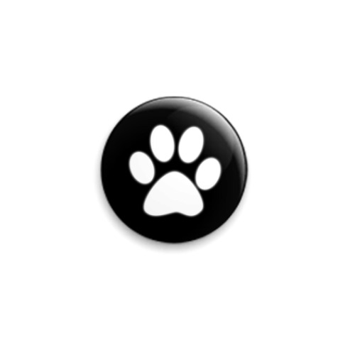 Значок 25мм с принтом Отпечаток