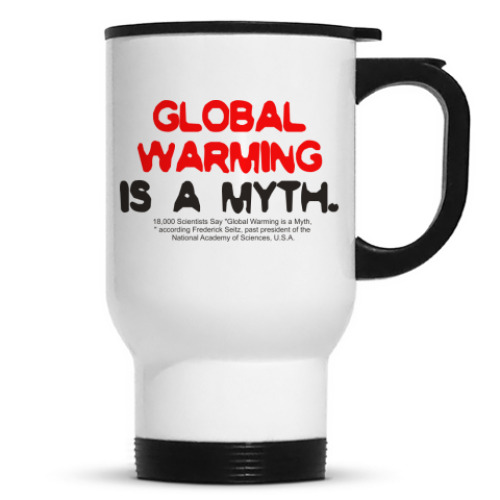 Кружка-термос с принтом Global warming