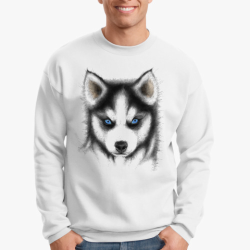 Свитшот Сибирский хаски Siberian husky