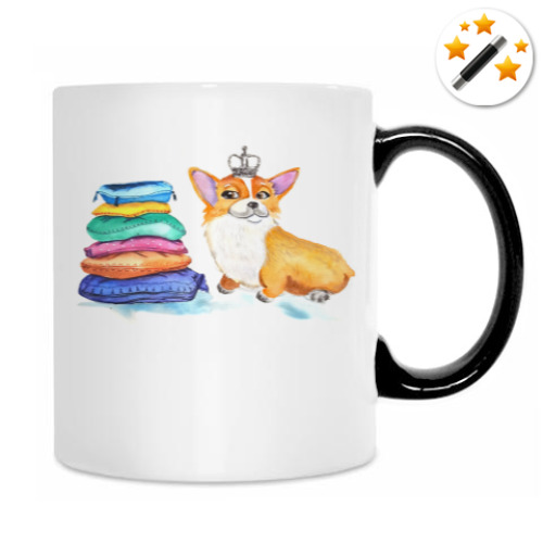 Кружка-хамелеон Милый корги