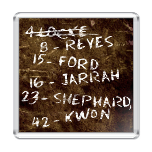 Магнит с принтом Надпись