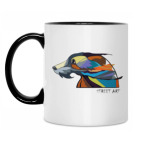 Кружка двухцветная