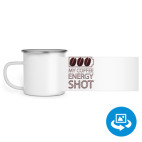 Кружка металлическая белая (круговая запечатка)