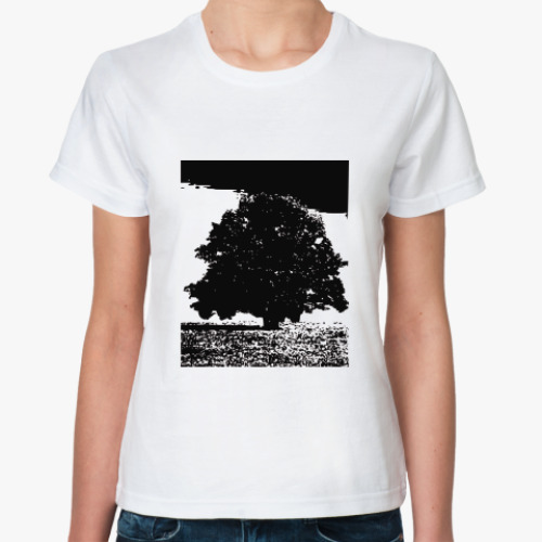 Классическая футболка дерево
