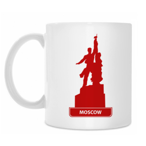 Кружка с принтом Москва
