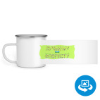 Кружка металлическая белая (круговая запечатка)