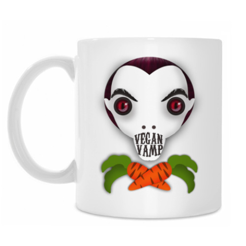 Кружка с принтом Vegan Vamp