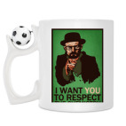 Кружка с футбольным мячиком