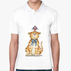 Поло мужcкая (печать) Рыжик