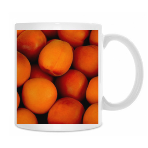 Кружка с принтом Персики