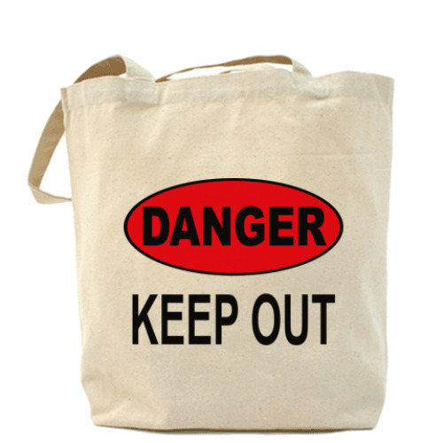 Сумка шоппер с принтом Не влезай, убьет!