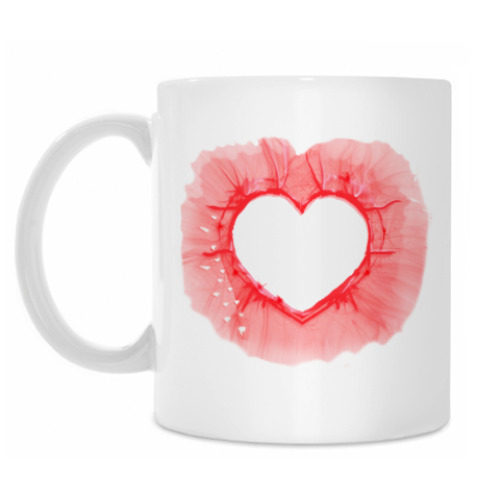 Кружка с принтом Пустое сердце