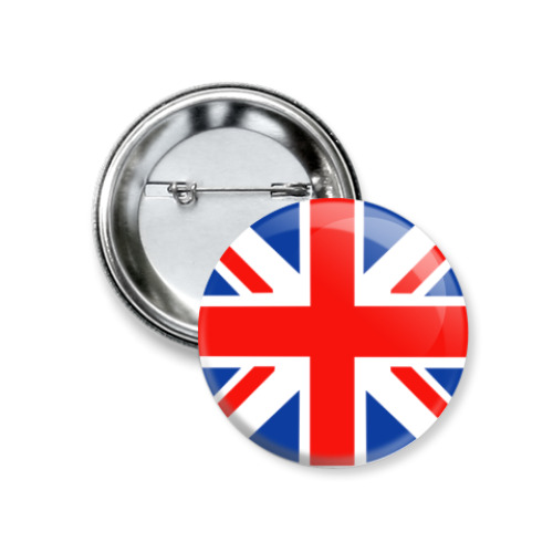 Значок 37мм  флаг UK