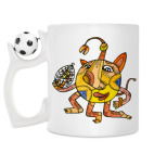Кружка с футбольным мячиком