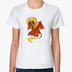 Классическая женская футболка Солнечный Юник