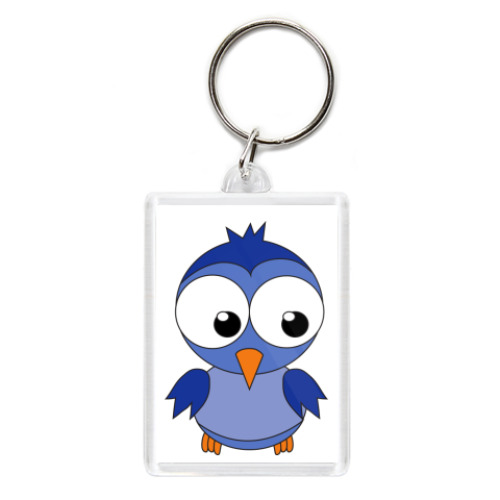 Брелок с принтом Синяя птичка