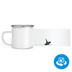 Кружка металлическая белая (круговая запечатка)