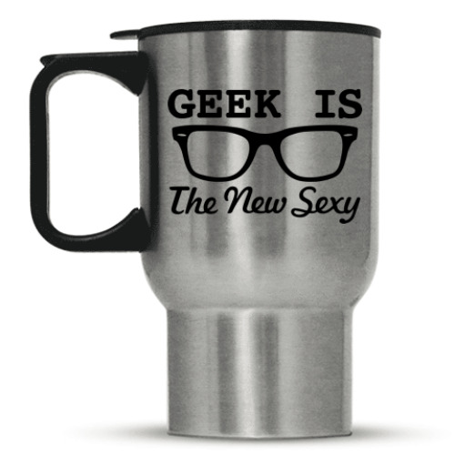 Кружка-термос с принтом Geek