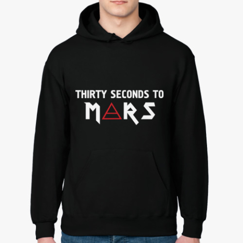 Толстовка худи с принтом Thirty seconds to mars