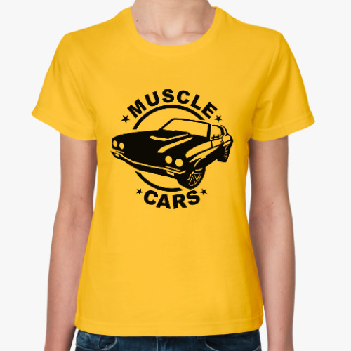 Женская футболка Muscle cars
