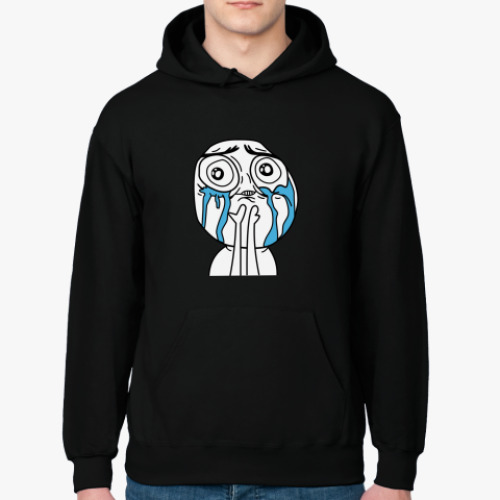 Толстовка худи с принтом Неимоверное счастье