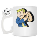 Кружка с футбольным мячиком